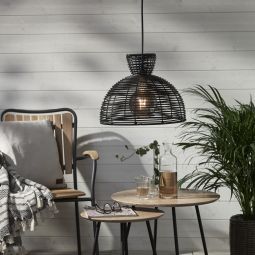 Lampskärm utomhus Runde svart 37cm exkl sladd