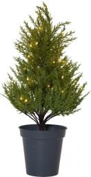 Thuja Dekorationsträd 40LED grön 55cm