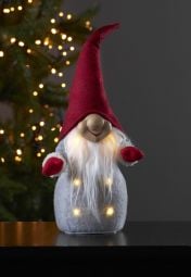 Joylight Dekorationsfigur tomte grå 40cm