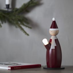 Lucia Classic tomte Elljusstake E14 röd 28cm