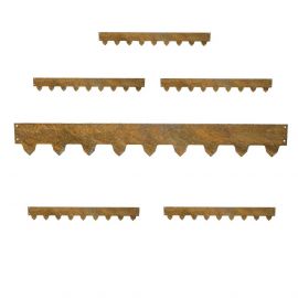 Gräskantlist rost byggbar 119cm 6-pack