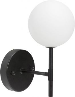 Sigma S vägglampa svart opal 25cm